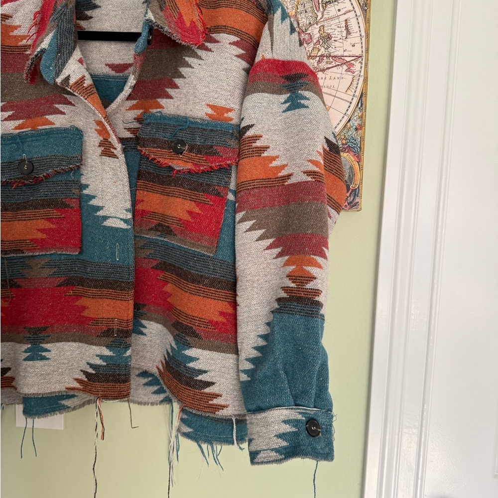 Aztec Print Blanket Coat‎ - Picture 5 of 9